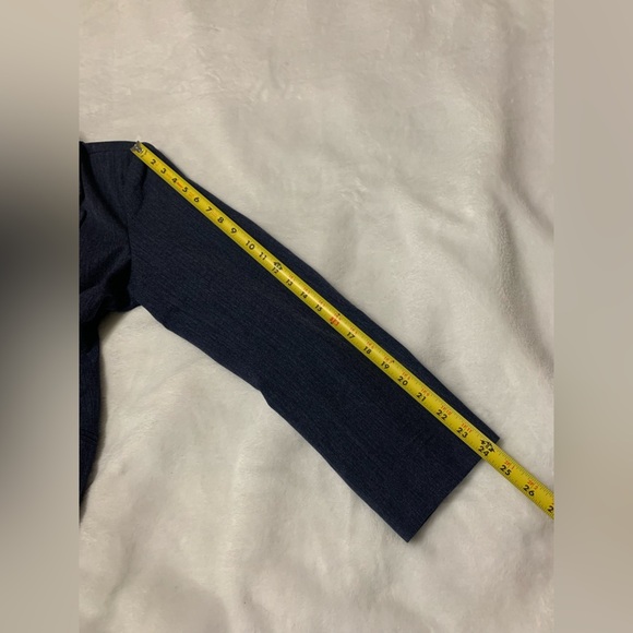 Nine West Women's Blazer Blue Pockets Casual Work Size L - Picture 7 of 11